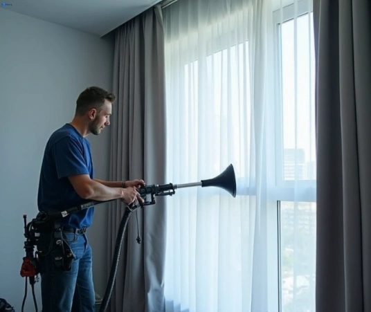 Professional drapes cleaning process tools Matty Curtain Cleaning doolandella